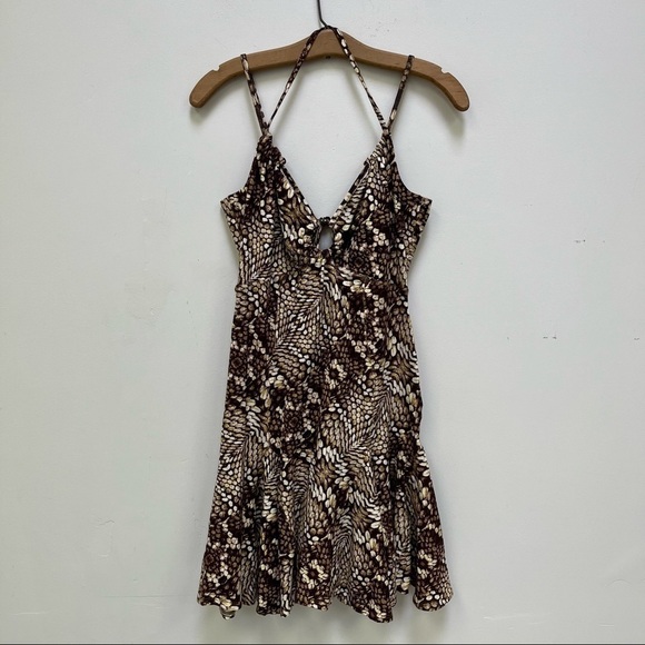 Just Cavalli Reptile Print Mini Dress - Picture 1 of 15
